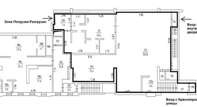 Аренда помещения свободного назначения 272.3 м², Краснопролетарская улица - фото 3