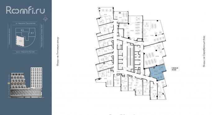 Продажа офиса 44 м², улица Маршала Прошлякова - фото 3