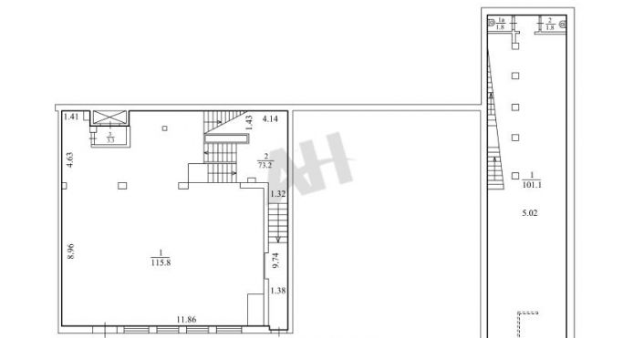 Аренда помещения свободного назначения 837 м², улица Крылатские Холмы - фото 2
