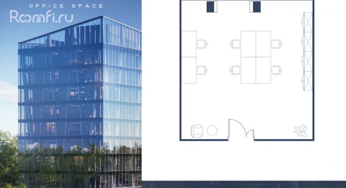 Продажа офиса 53.4 м², улица Алексея Свиридова - фото 1