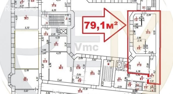 Аренда помещения свободного назначения 79.1 м², Столовый переулок - фото 2