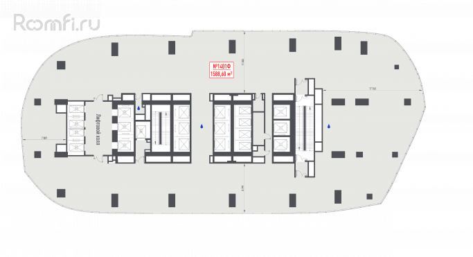 Продажа офиса 1588.6 м², 1-й Красногвардейский проезд - фото 1