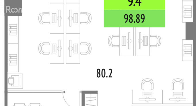 Аренда офиса 92.8 м² - фото 3