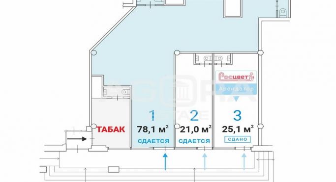 Аренда торгового помещения 78.1 м², Уральская улица - фото 2