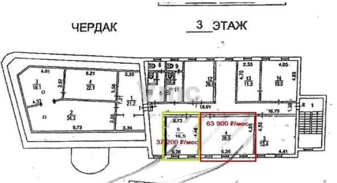 Аренда помещения свободного назначения 34.4 м², Николоямская улица - фото 2