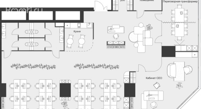 Продажа офиса 250.9 м², 3-я Хорошёвская улица - фото 1