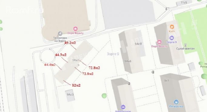 Аренда помещения свободного назначения 82 м², улица Зорге - фото 2