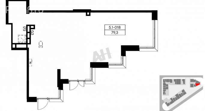 Продажа помещения свободного назначения 80 м² - фото 1