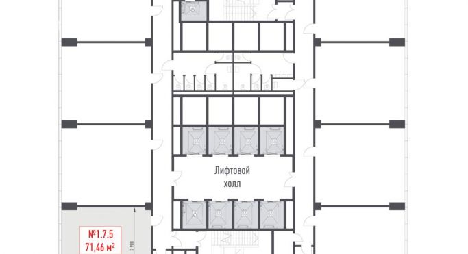 Продажа офиса 71.5 м², Рябиновая улица - фото 2