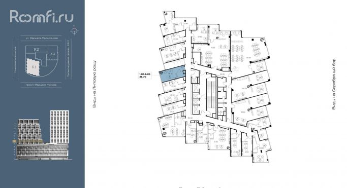 Продажа офиса 26.7 м², улица Маршала Прошлякова - фото 2