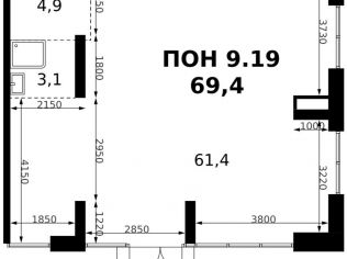 Продажа помещения свободного назначения 69.4 м²