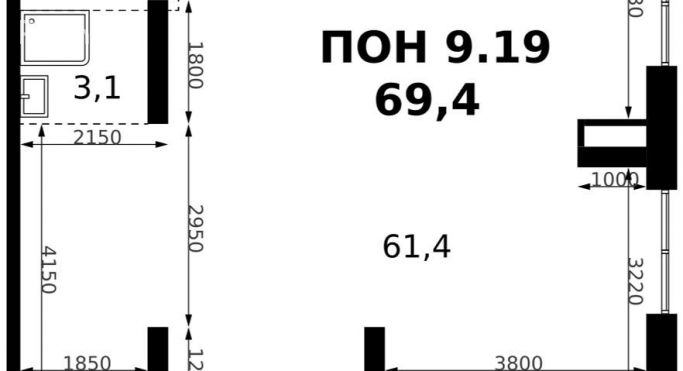 Продажа помещения свободного назначения 69.4 м², Монтажная улица - фото 1