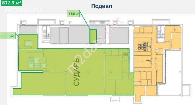 Аренда помещения свободного назначения 818 м², Строгинский бульвар - фото 2