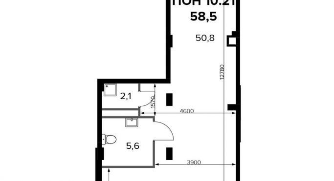 Продажа офиса 58.6 м², Ленинградское шоссе - фото 1