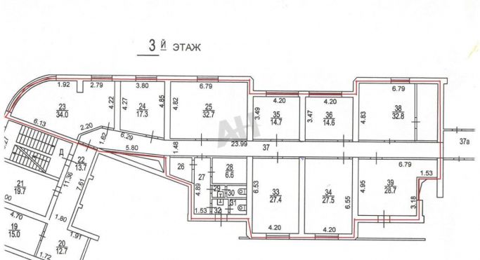 Аренда офиса 300 м², Грохольский переулок - фото 2