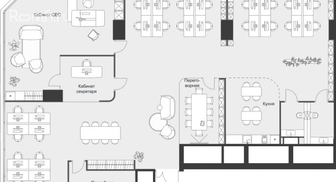 Продажа офиса 244.7 м², 3-я Хорошёвская улица - фото 1