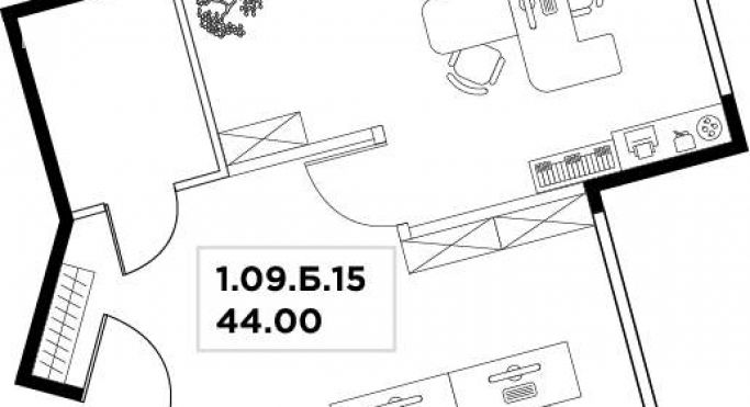 Продажа офиса 44 м², улица Маршала Прошлякова - фото 2