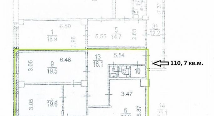 Аренда офиса 111 м², улица Подольских Курсантов - фото 3