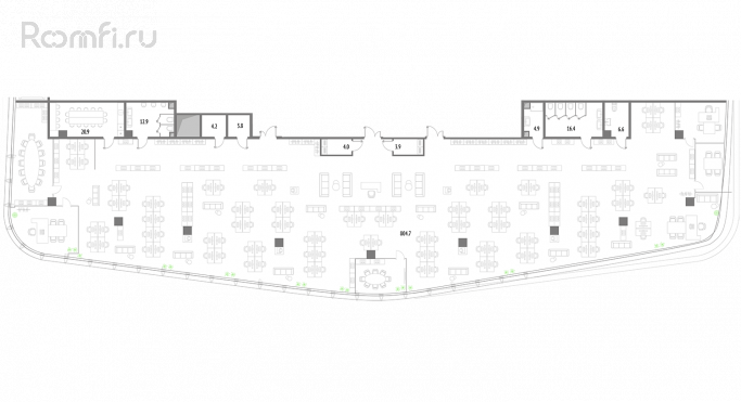 Продажа офиса 874.3 м² - фото 1