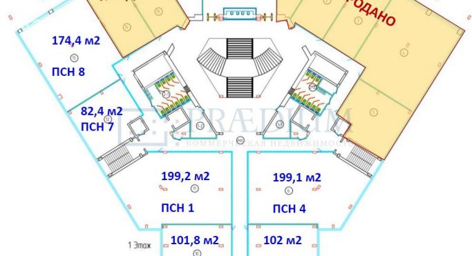 Продажа помещения свободного назначения 174 м², Ленинский проспект - фото 2