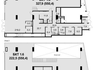 Аренда помещения свободного назначения 550.4 м²