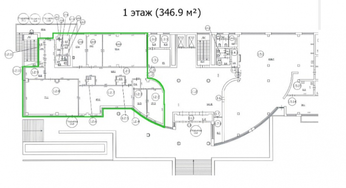 Аренда офиса 3418 м², улица Годовикова - фото 1