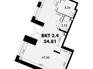Продажа помещения свободного назначения 54.8 м²