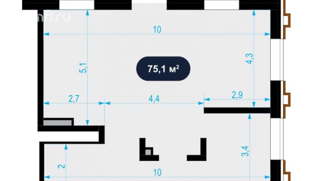 Аренда помещения свободного назначения 75 м², Выборгская улица - фото 2