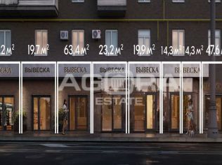 Аренда торгового помещения 53.7 м²