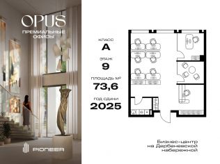 Продажа офиса 73.6 м²