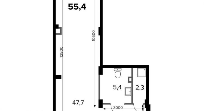 Продажа офиса 55.3 м², Ленинградское шоссе - фото 1