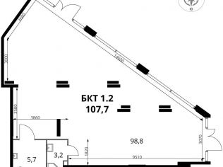 Продажа помещения свободного назначения 107.7 м²