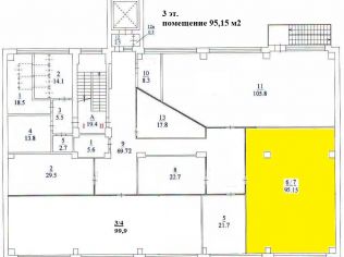Аренда офиса 95.2 м²