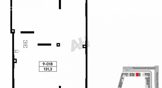 Продажа помещения свободного назначения 132 м², Прокшинский проспект - фото 1