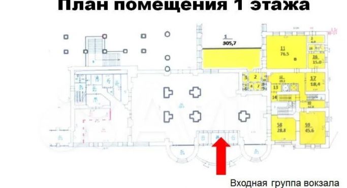 Аренда помещения свободного назначения 455.8 м², Комсомольская площадь - фото 2