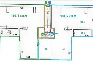 Аренда помещения свободного назначения 198 м²