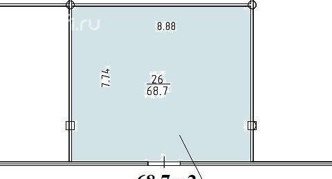 Аренда помещения свободного назначения 68 м², Каширское шоссе - фото 1