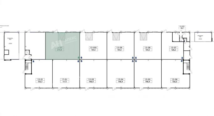 Продажа помещения свободного назначения 274 м², проспект Куприна - фото 2