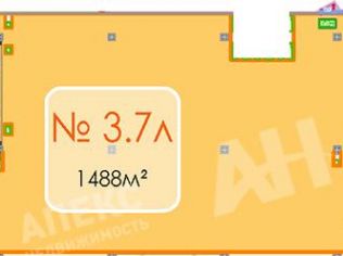 Продажа помещения свободного назначения 1488 м²