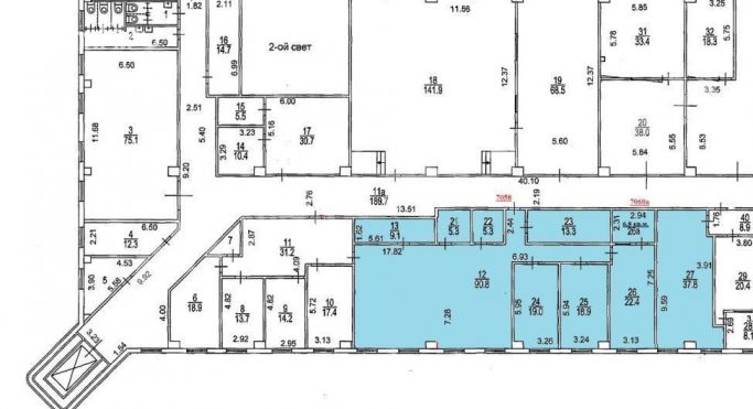 Аренда помещения свободного назначения 187 м², Кантемировская улица - фото 2