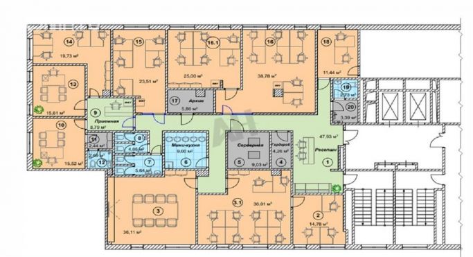 Аренда офиса 401 м², Большой Саввинский переулок - фото 2
