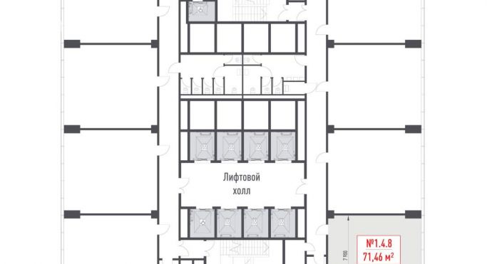 Продажа офиса 71.5 м², Рябиновая улица - фото 2