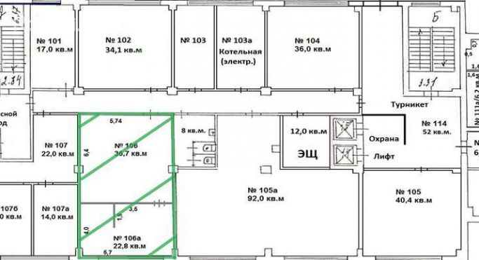 Аренда офиса 59.5 м², проезд Невельского - фото 3