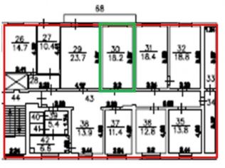 Аренда офиса 18 м²