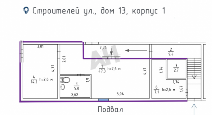 Продажа помещения свободного назначения 168 м², улица Строителей - фото 3