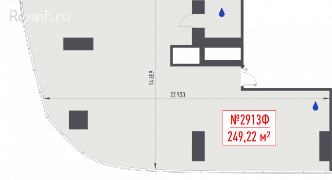 Продажа офиса 249.2 м², 1-й Красногвардейский проезд - фото 1