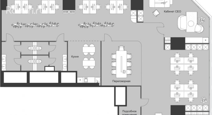 Продажа офиса 273.3 м², 3-я Хорошёвская улица - фото 1