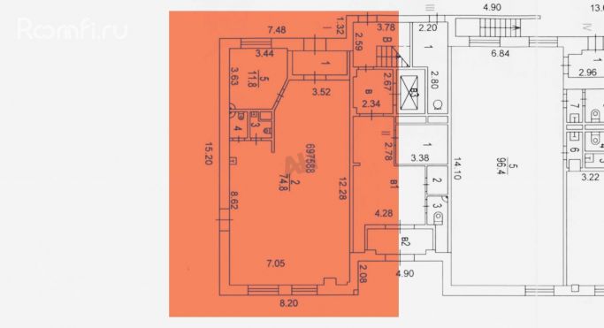 Продажа помещения свободного назначения 95 м², улица Красная Пресня - фото 2