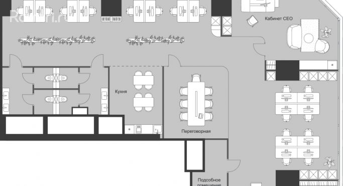 Продажа офиса 276.1 м², 3-я Хорошёвская улица - фото 1