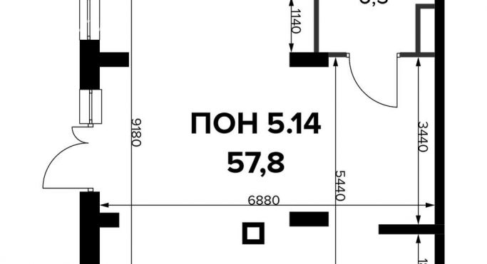 Продажа помещения свободного назначения 57.9 м², Ленинградское шоссе - фото 1